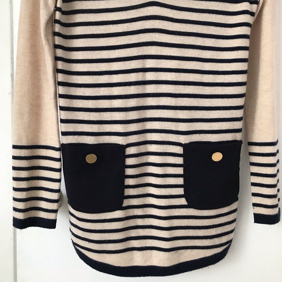 Tory Burch Wool Cashmere Blend V Neck Sweater XS - Picture 5 of 6